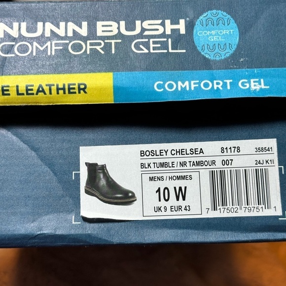 Nunn Bush Bosley Chelsey Boot Size 10W - Picture 10 of 10